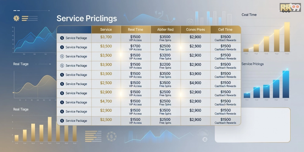 Xem bảng giá chi tiết các gói dịch vụ casino 69vn cập nhật 2025 với ưu đãi hấp dẫn