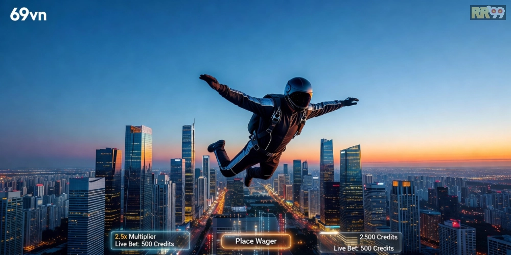 Minh họa khái niệm thể thao cực hạn trên nền tảng 69vn với hình ảnh hành động